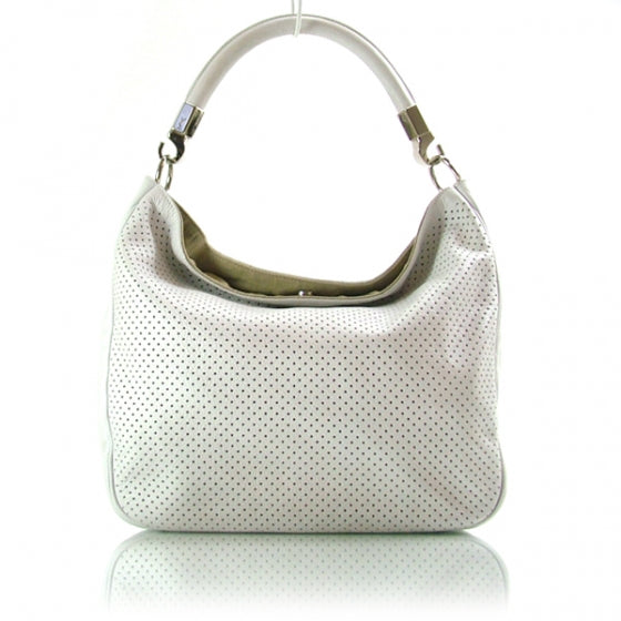Perforated Leather Roady White