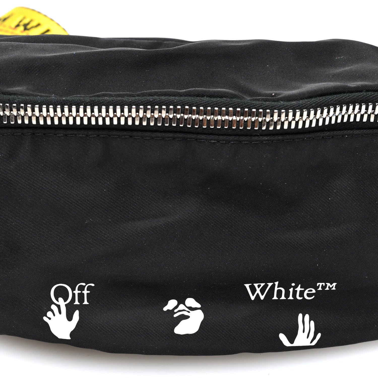 Off-White Canvas Logo Print Belt Bag Black 7 of 9