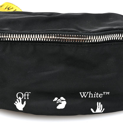 Off-White Canvas Logo Print Belt Bag Black 7 of 9