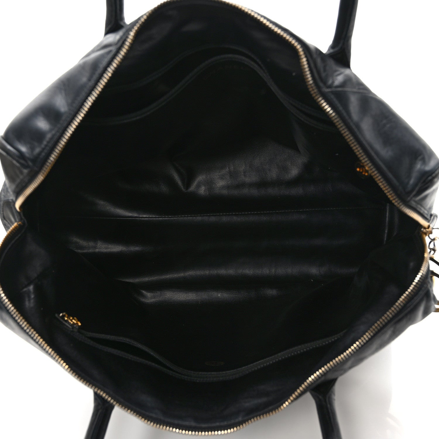 Chanel Lambskin Chevron Boston Black 5 of 12