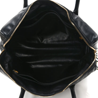 Chanel Lambskin Chevron Boston Black 5 of 12