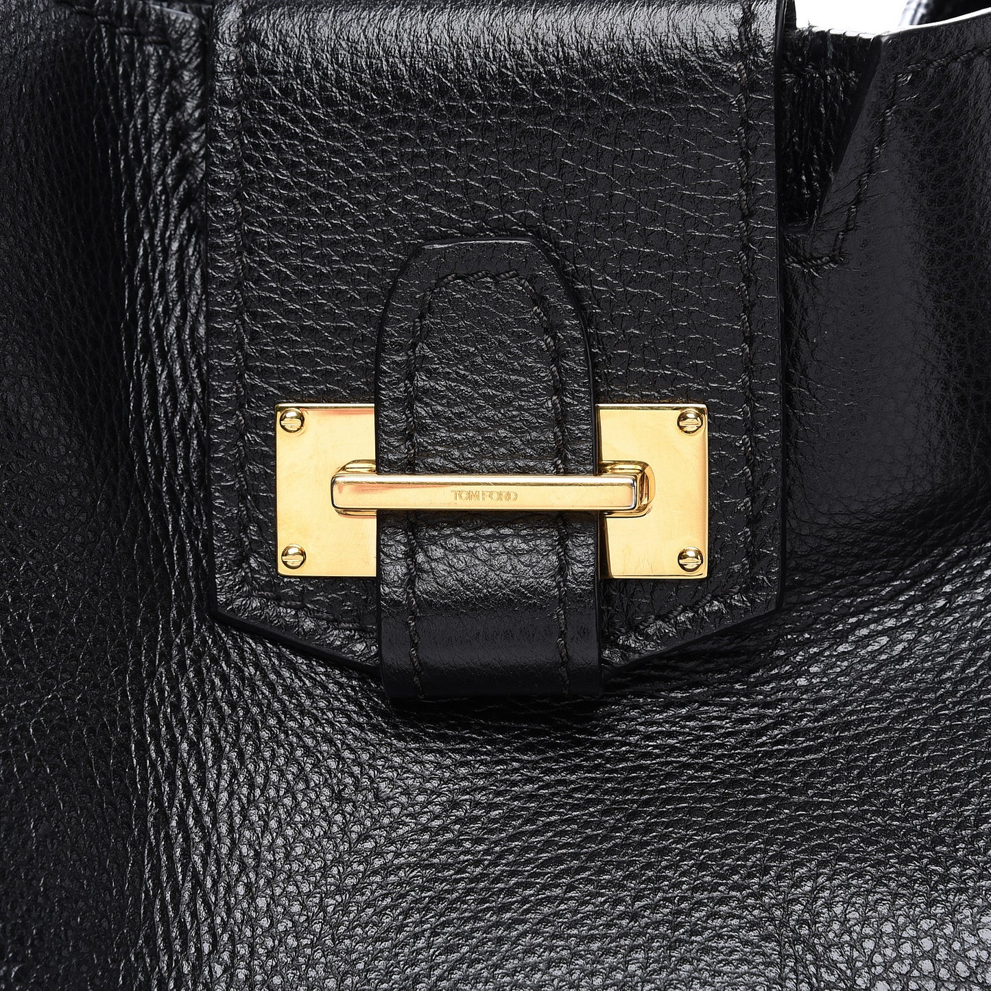 Grained Calfskin Sedgwick Medium Zipper Tote Black