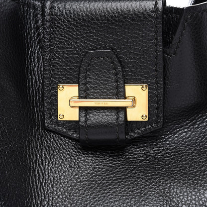 Tom Ford Grained Calfskin Sedgwick Medium Zipper Tote Black 11 of 11
