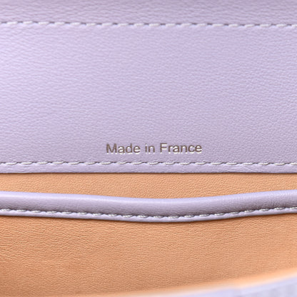 Delvaux Patent Grained Calfskin Mini Brillant Satchel Light Purple 8 of 13