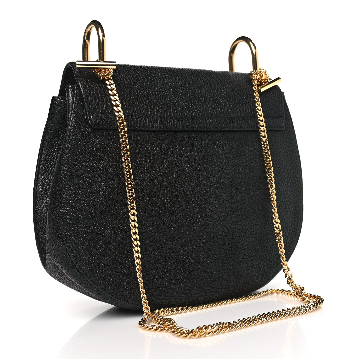 Chloe Grained Lambskin Mini Drew Shoulder Bag Black 3 of 9