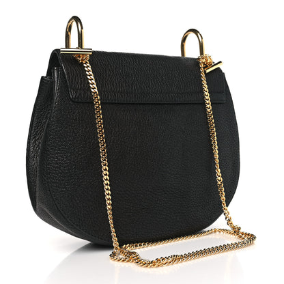 Chloe Grained Lambskin Mini Drew Shoulder Bag Black 3 of 9