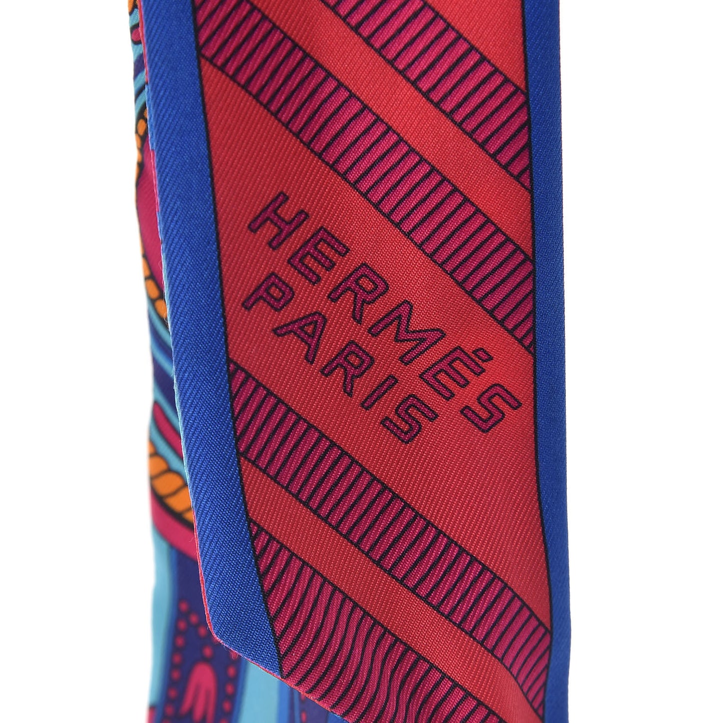 Silk Balade En Berline Twilly Rouge Fuchsia Turquoise