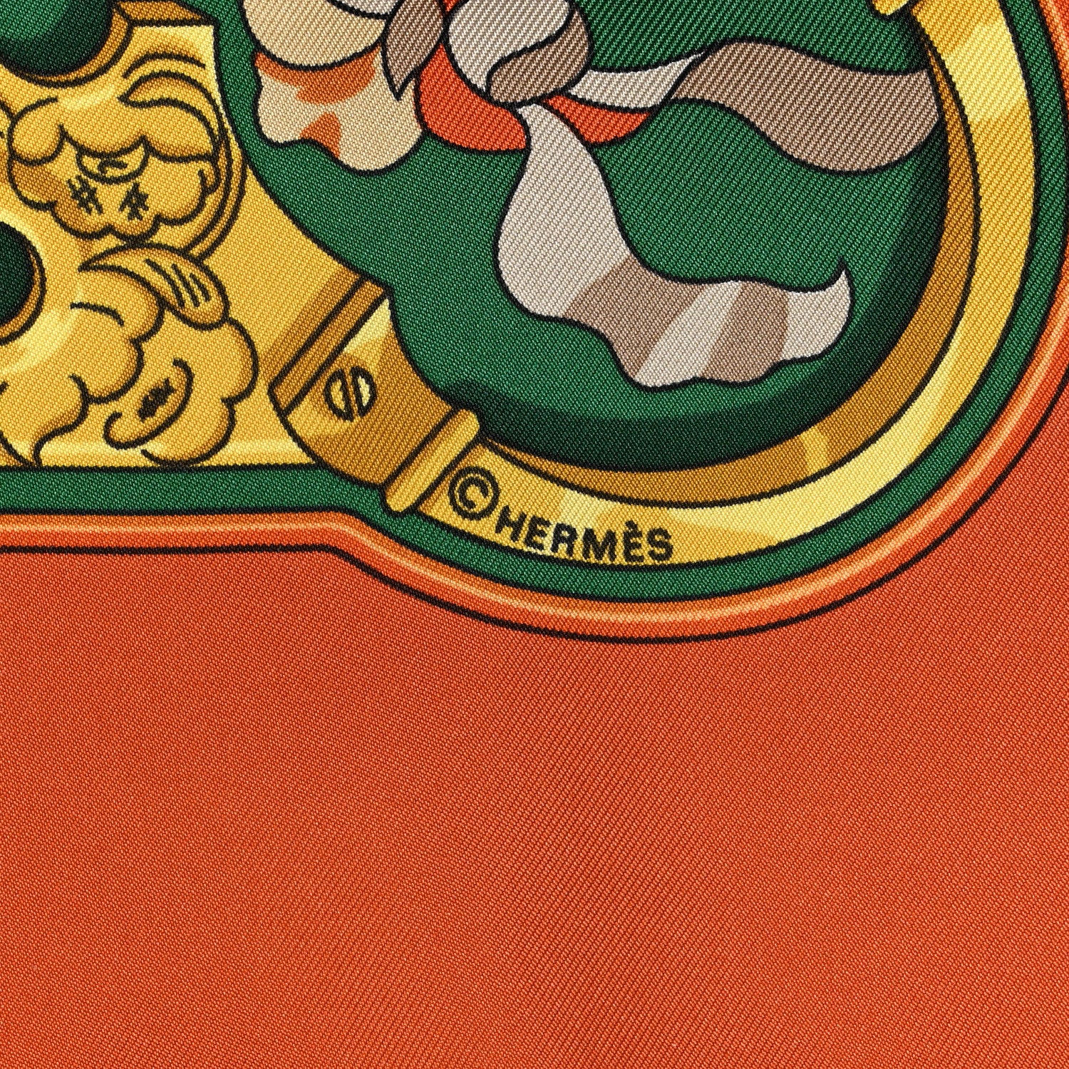 Hermes Silk Copeaux Scarf 90 5 of 5