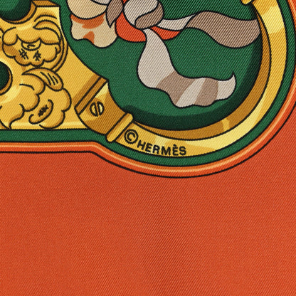 Hermes Silk Copeaux Scarf 90 5 of 5