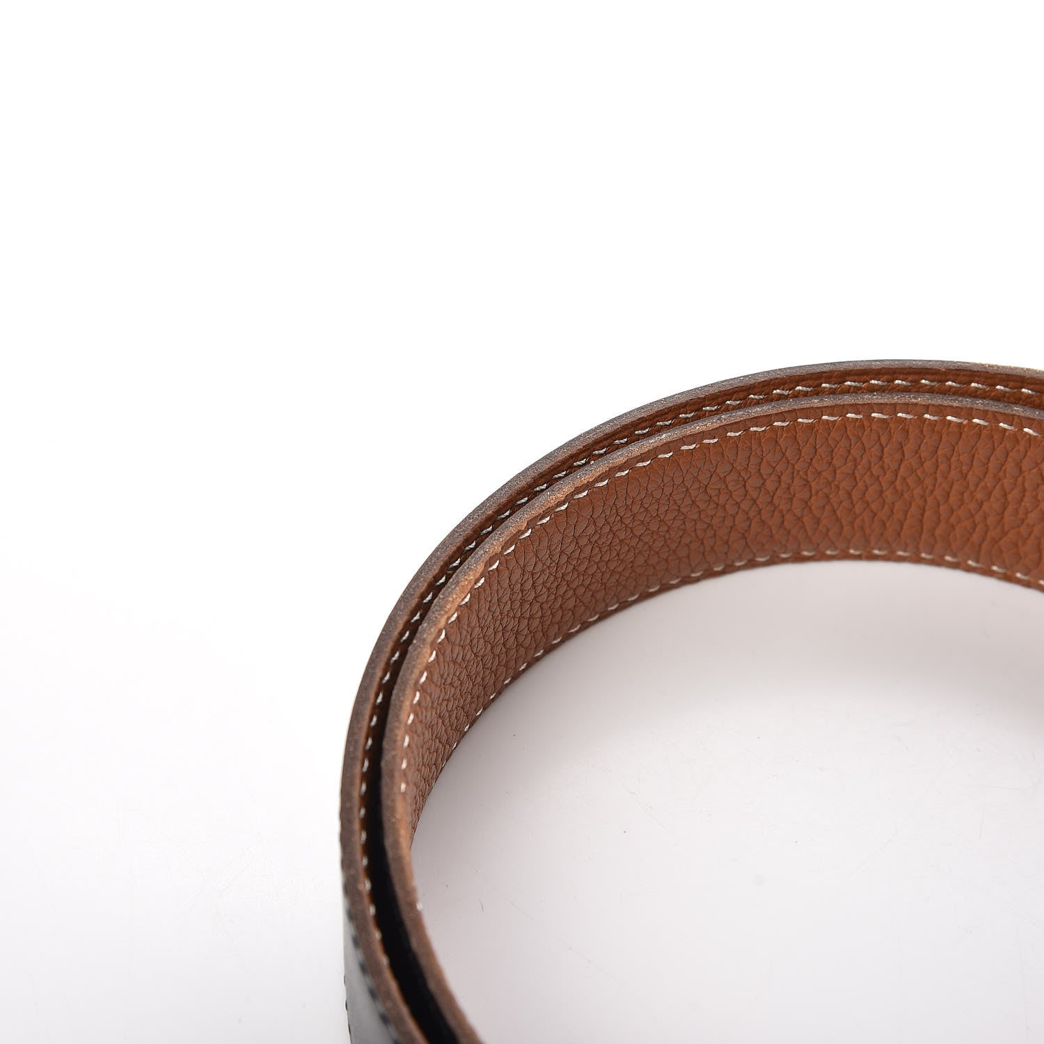 Hermes Box Togo 32mm H Belt 70 Black Gold 5 of 10