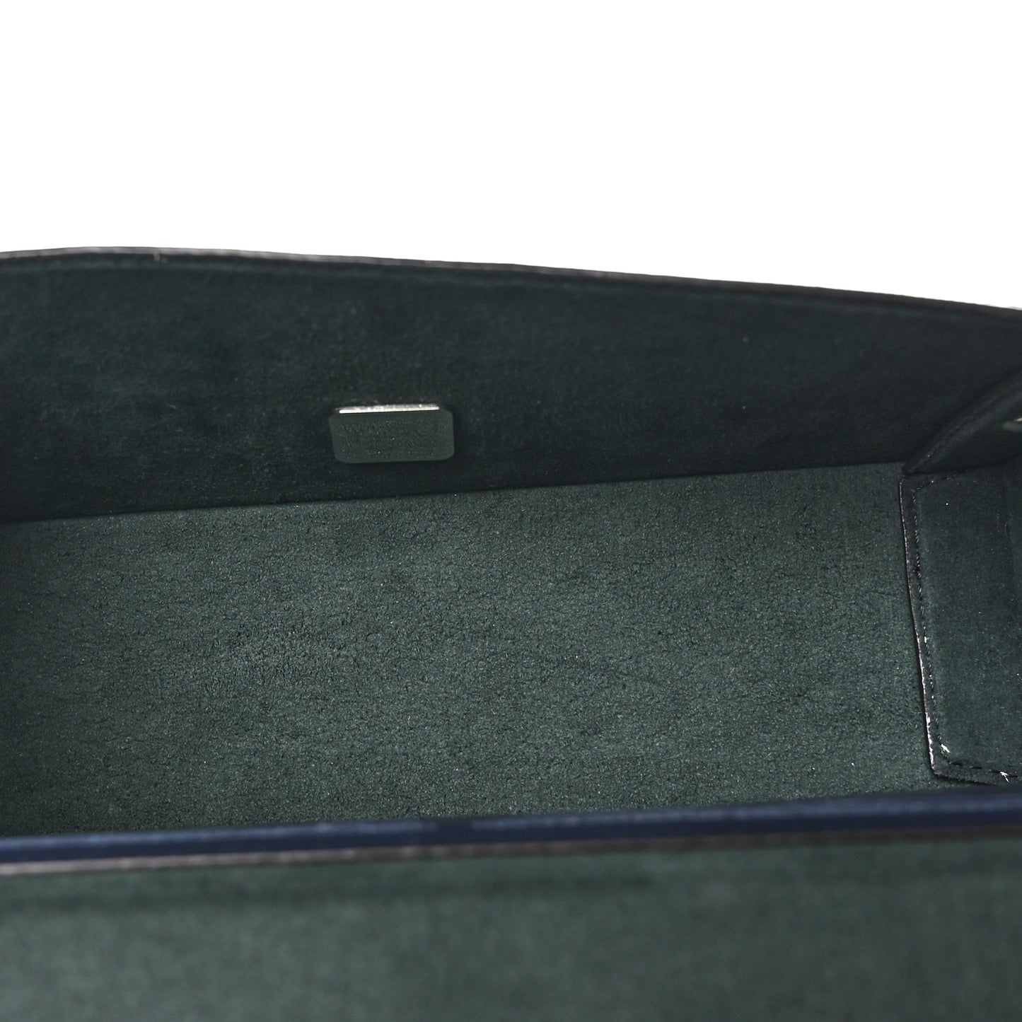 Vitello King FF Lines Embossed Bi-Color Baguette Soft Trunk Ghiaia Blue Mirto