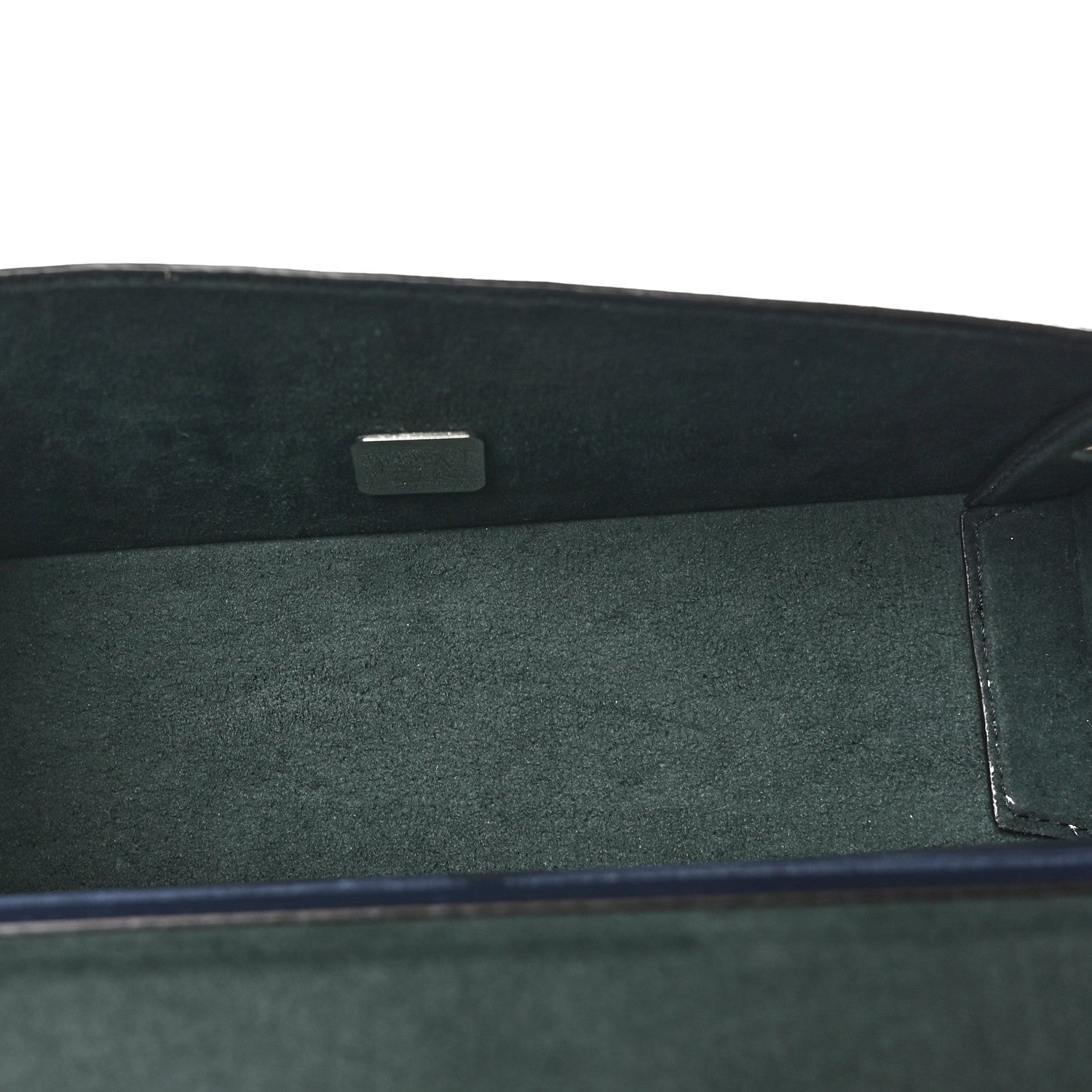 Fendi Vitello King FF Lines Embossed Bi-Color Baguette Soft Trunk Ghiaia Blue Mirto 5 of 8