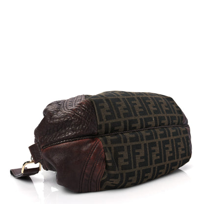 Fendi Zucca Nappa Nuvolata Vitello Tortuga Spy Bowler Tobacco Moro 3 of 5