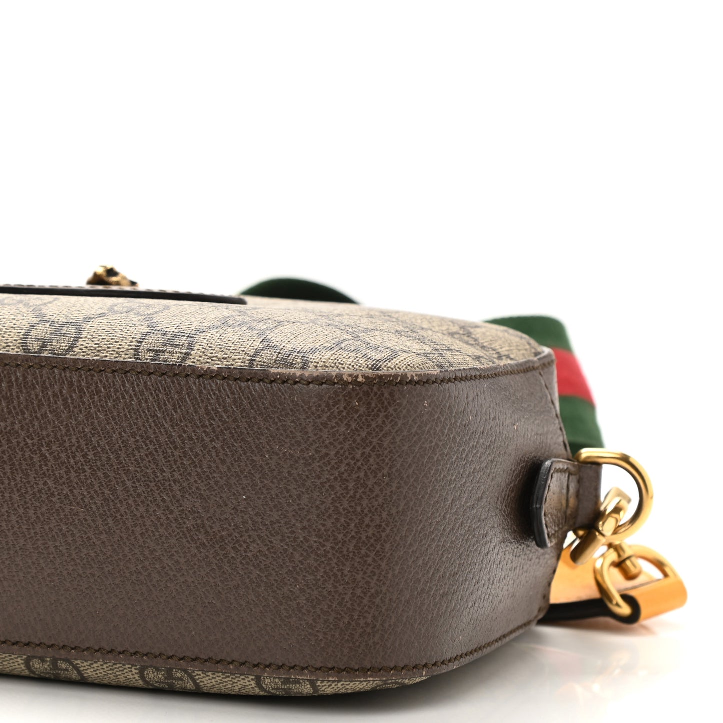 GG Supreme Monogram Web Neo Vintage Shoulder Bag Beige New Acero Crop