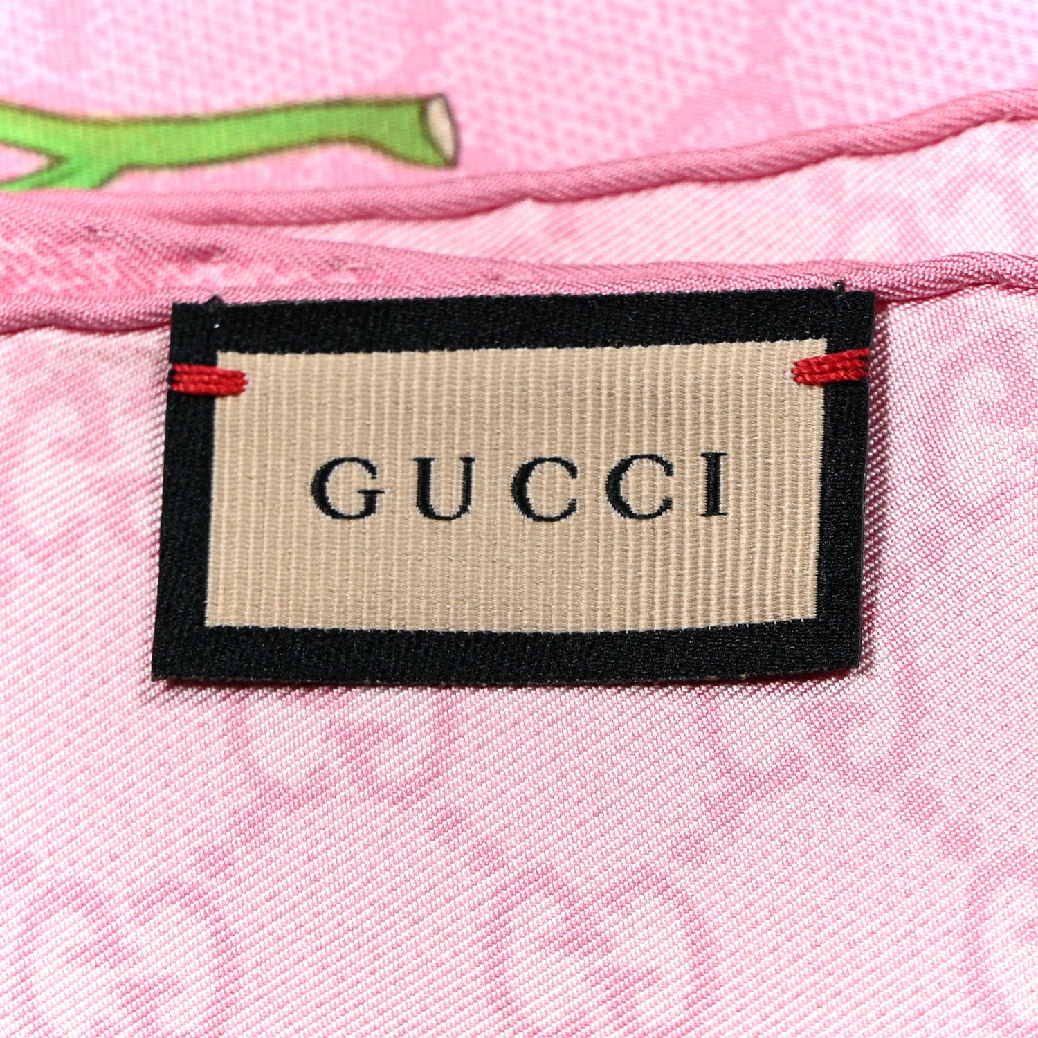 Gucci Silk Twill Flora Beauty Square Scarf Roseate 3 of 3