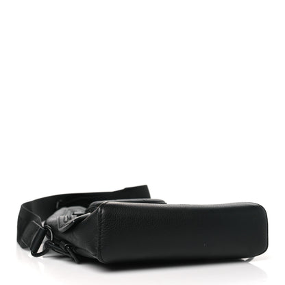 Louis Vuitton Calfskin Shadow Monogram Duo Slingbag Black 4 of 10