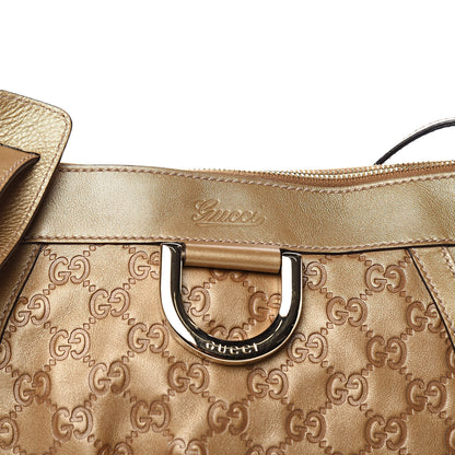 Gucci Guccissima Small D Ring Messenger Gold 10 of 10