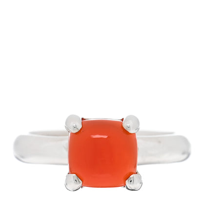 Tiffany Sterling Silver Carnelian 7mm Paloma's Sugar Stacks Ring 49 5 1 of 4