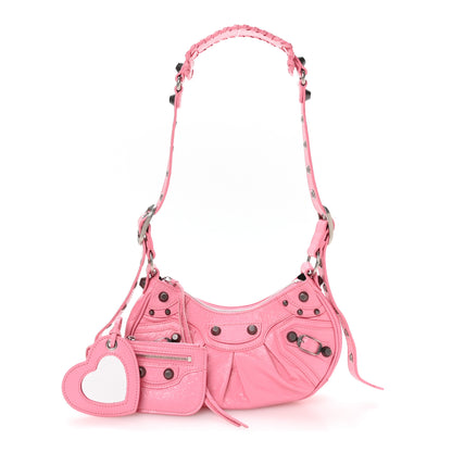 Balenciaga Agneau Arena Le Cagole Shoulder Bag XS Candy Pink 3 of 12