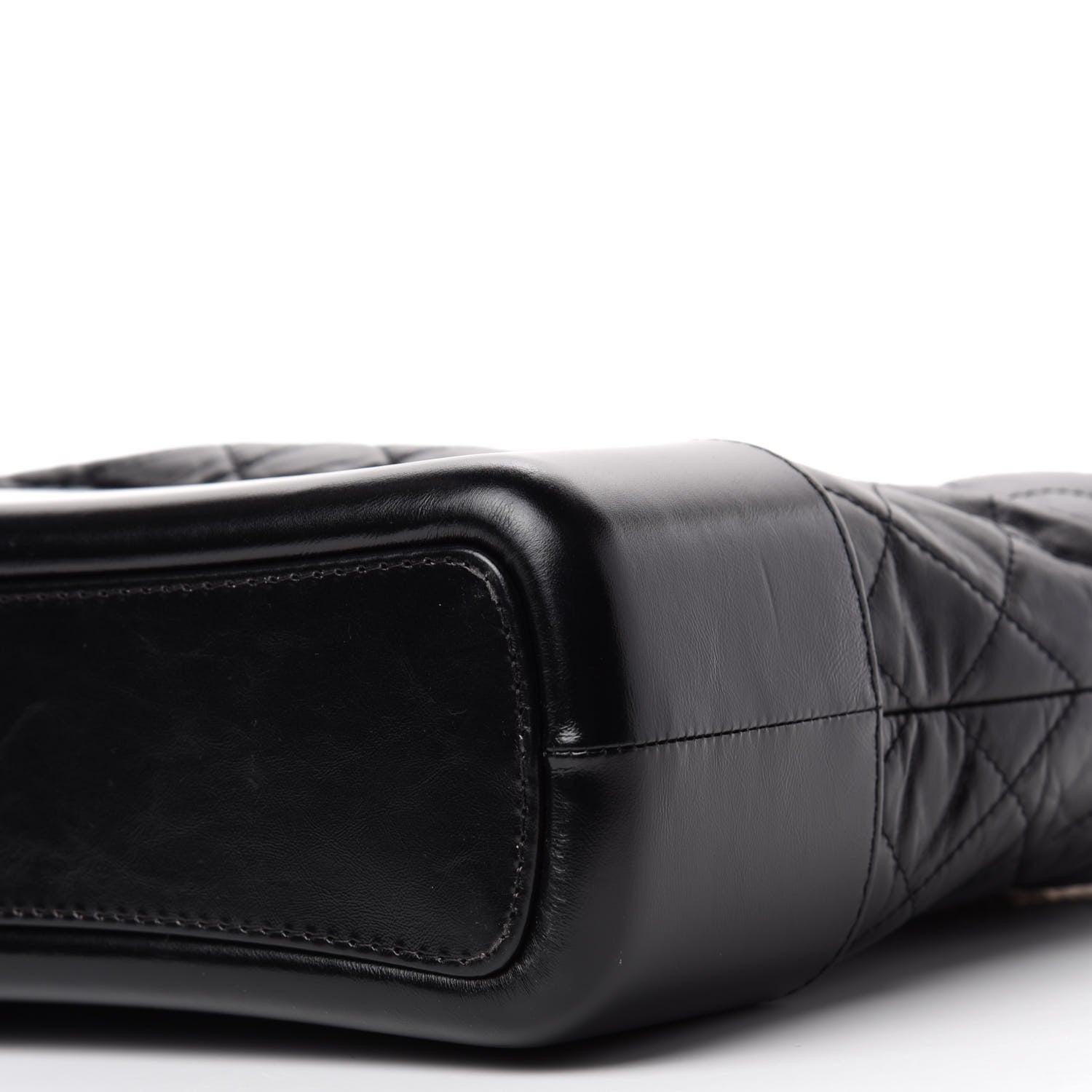 Chanel Aged Calfskin Quilted Medium Gabrielle Hobo Black 7 of 11