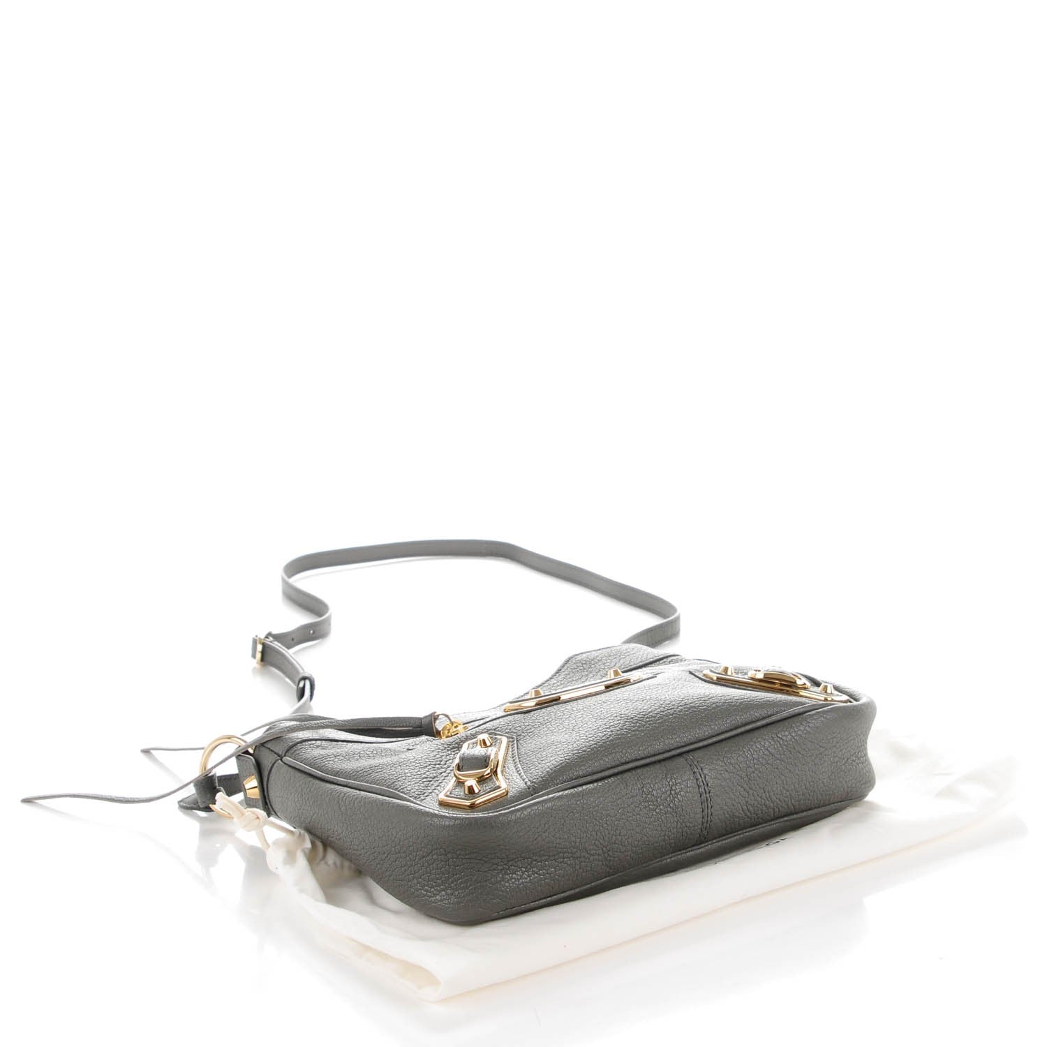 Balenciaga Chevre Gold Metallic Edge Hardware Hip Gris Acier 4 of 7