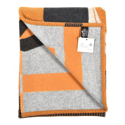 Hermes Wool Cashmere Brandebourgs Blanket Ambre Anthracite 2 of 3