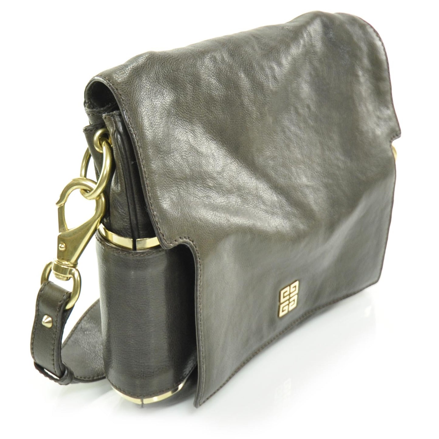 Leather Melancholia Shoulder Bag Brown