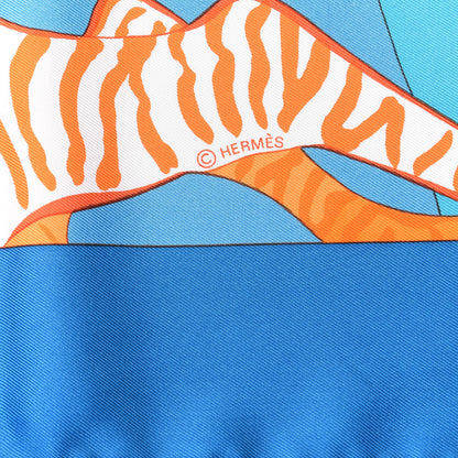 Hermes Silk Les Zebres II Scarf 90 3 of 4