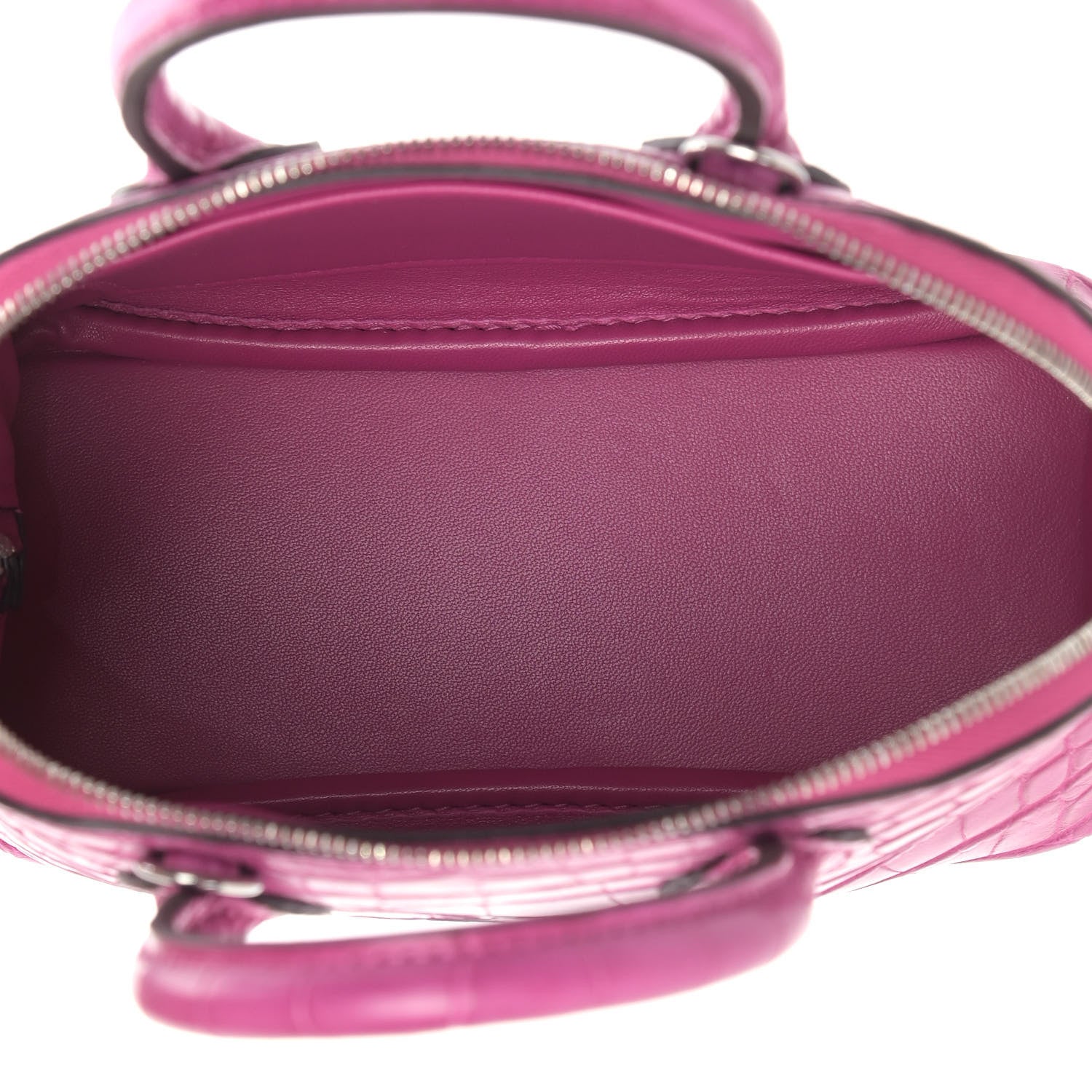 Hermes Matte Alligator Bolide Mini 1923 Rose Scheherazade 4 of 8