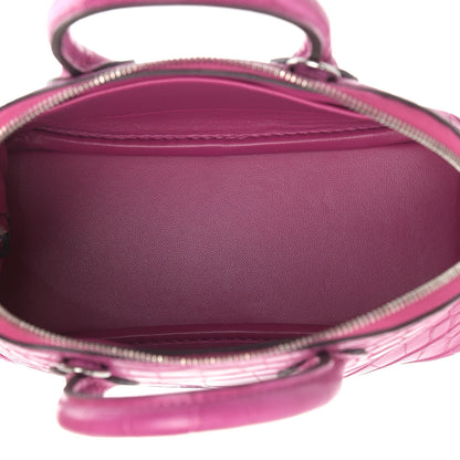 Hermes Matte Alligator Bolide Mini 1923 Rose Scheherazade 4 of 8
