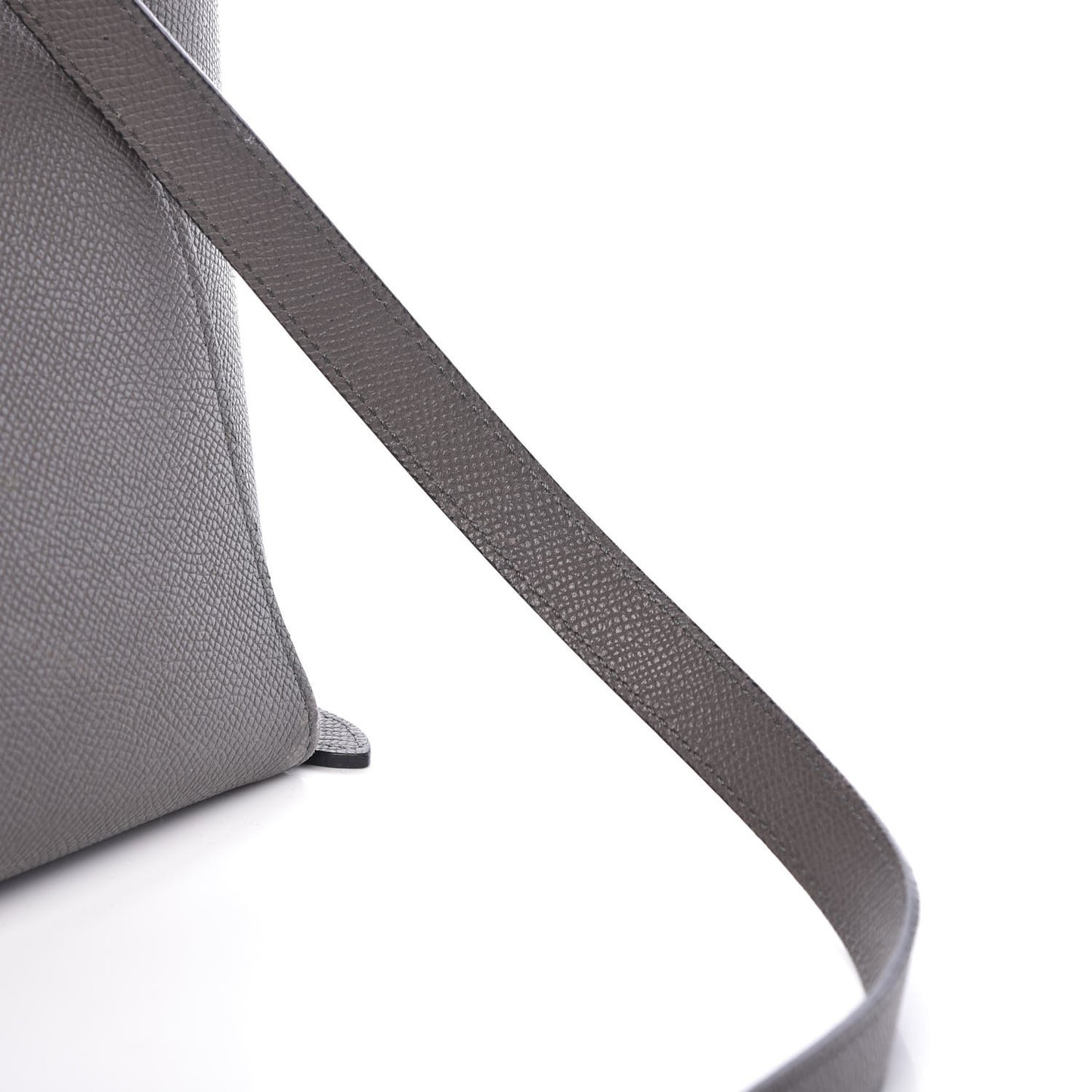 Grained Calfskin Mini Belt Bag Grey