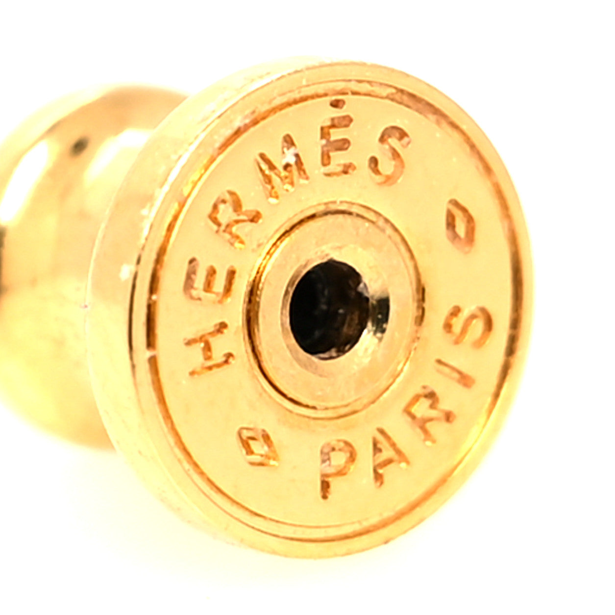 Hermes Gold Lacquered Mini Pop H Earrings Mauve Sylvestre 5 of 6