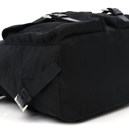 Prada Tessuto Nylon Saffiano Medium Backpack Black 9 of 10