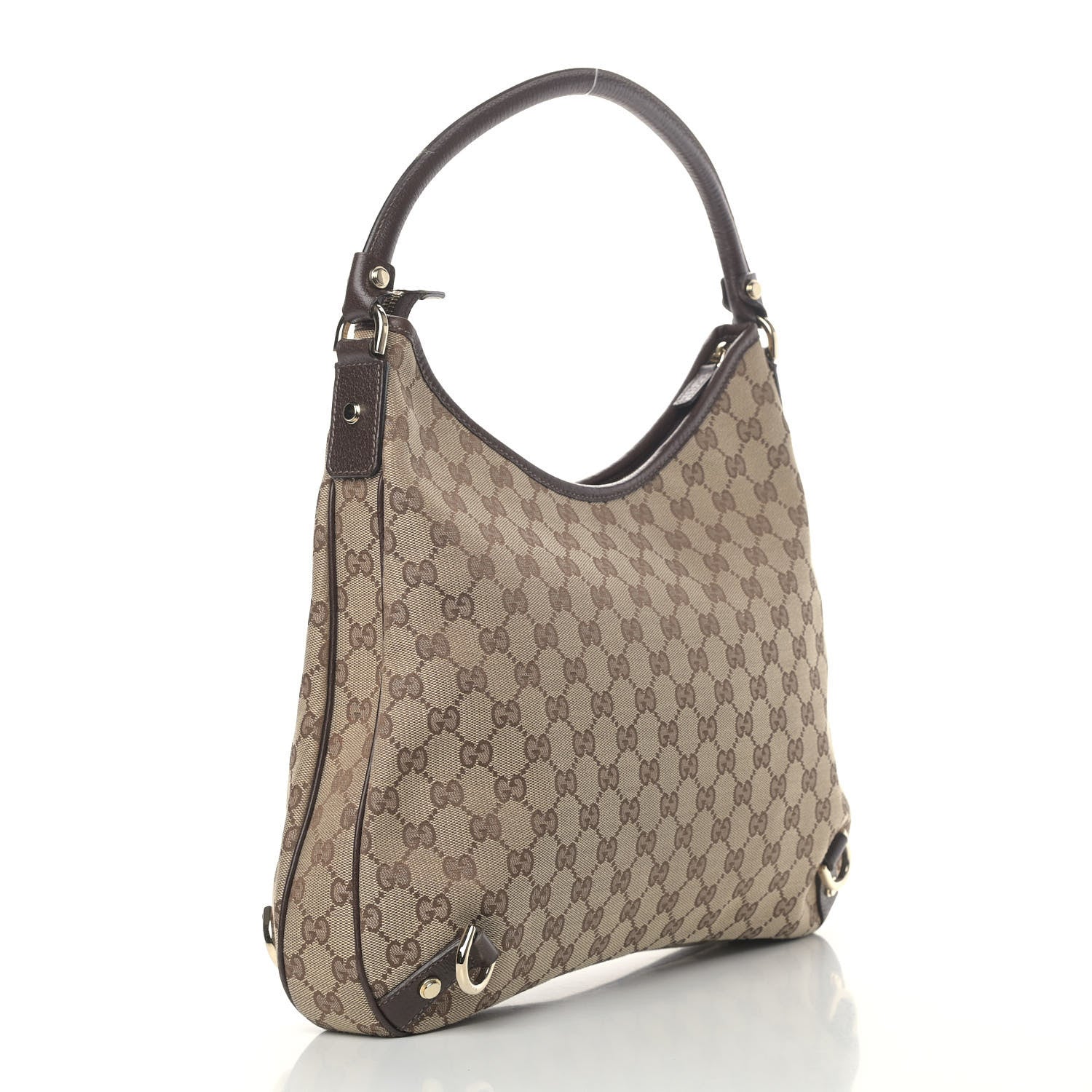 Gucci Monogram Large Abbey D Ring Hobo Dark Brown 2 of 6