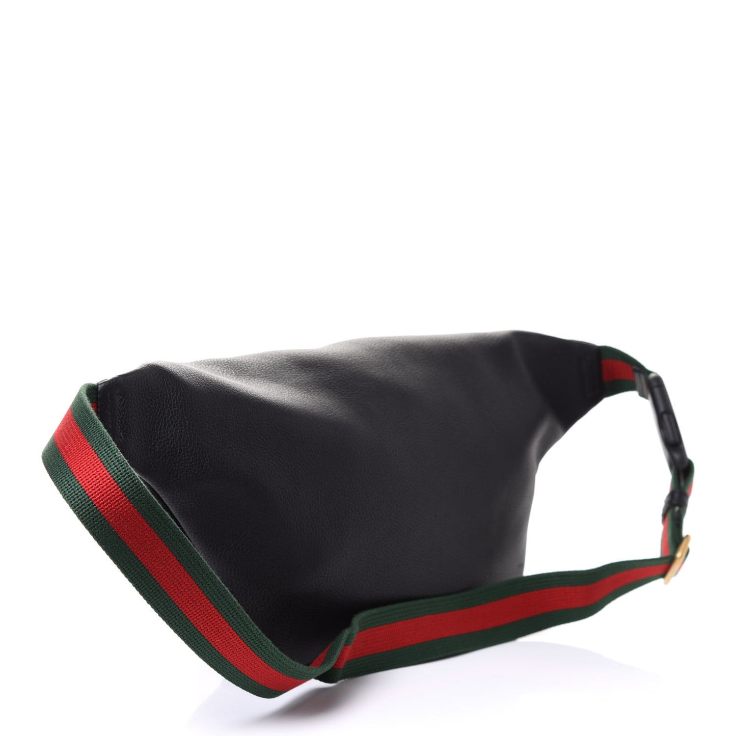 Grained Calfskin Logo Belt Bag Black