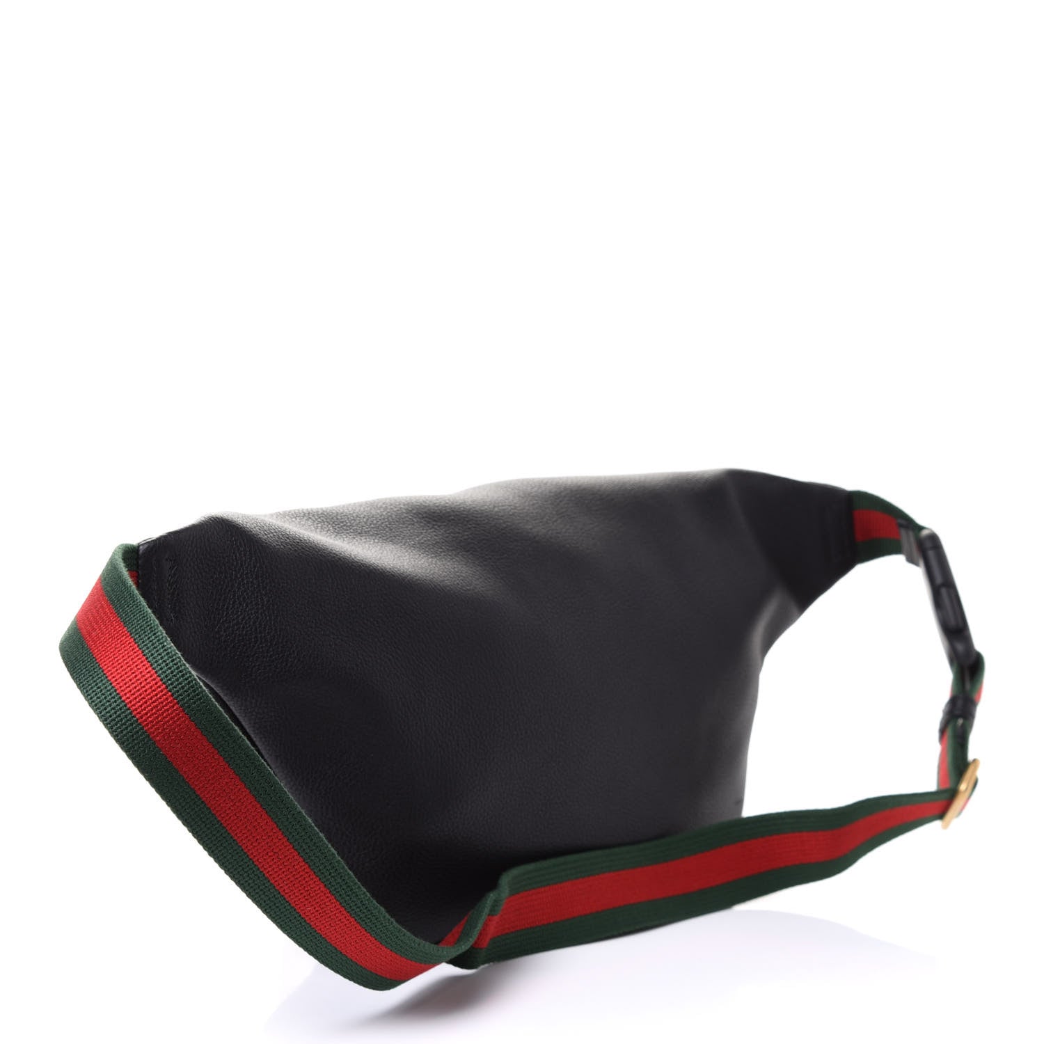 Gucci Grained Calfskin Logo Belt Bag Black 2 of 4