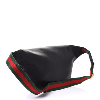 Gucci Grained Calfskin Logo Belt Bag Black 2 of 4