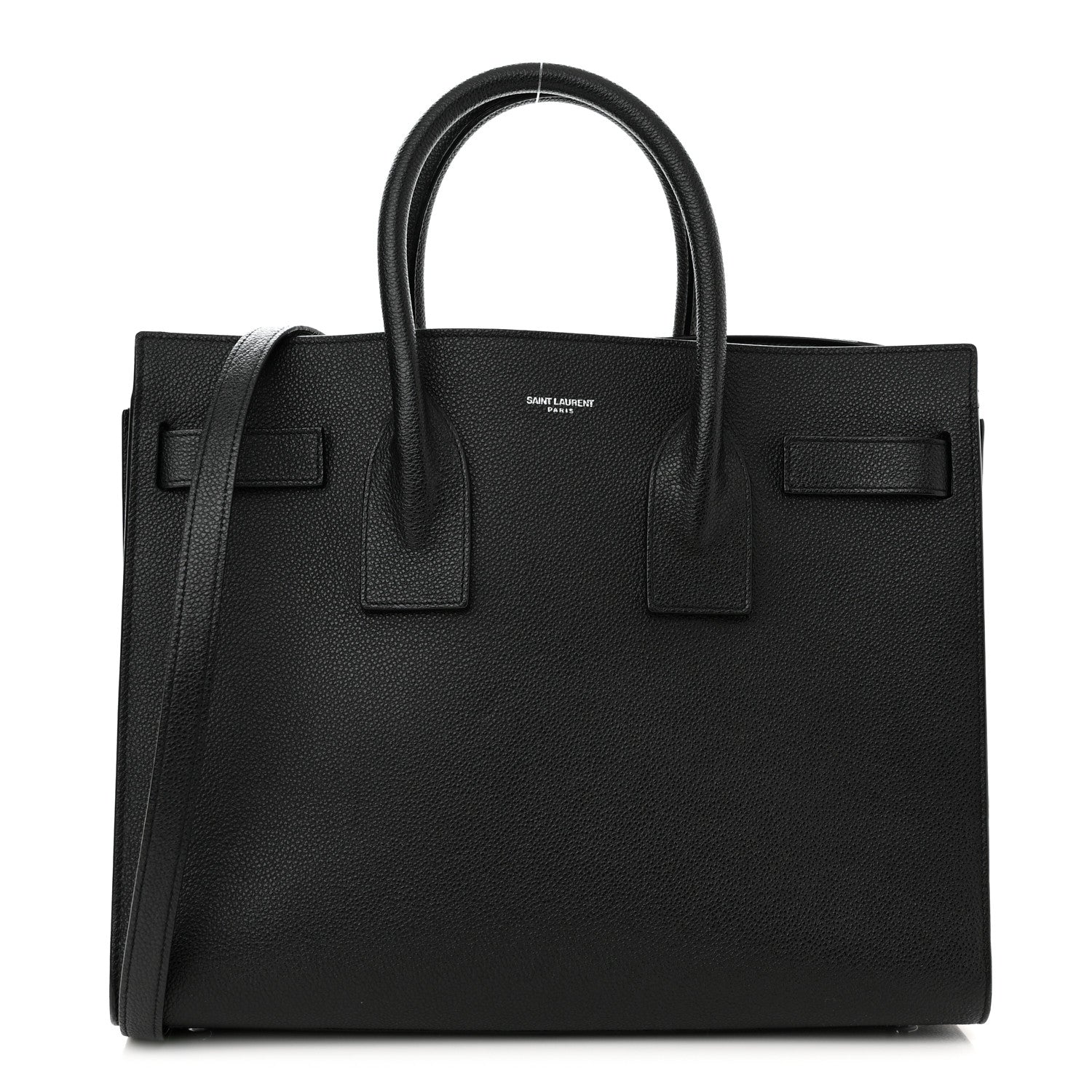 Saint Laurent Grained Calfskin Small Sac De Jour Black 1 of 10