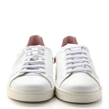 Valentino Garavani Calfskin Womens Backnet Sneakers 39.5 White Water Rose 2 of 15