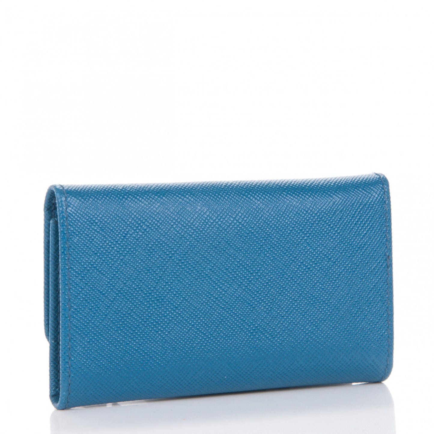 Saffiano Metal 6 Key Holder Cobalto