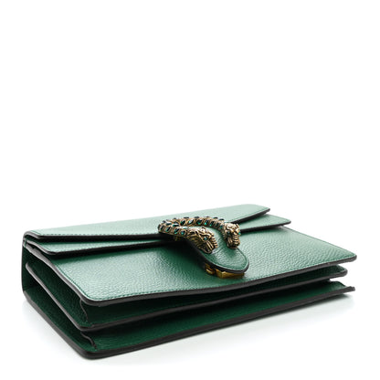 Gucci Pebbled Calfskin Small Dionysus Shoulder Bag Emerald 3 of 9