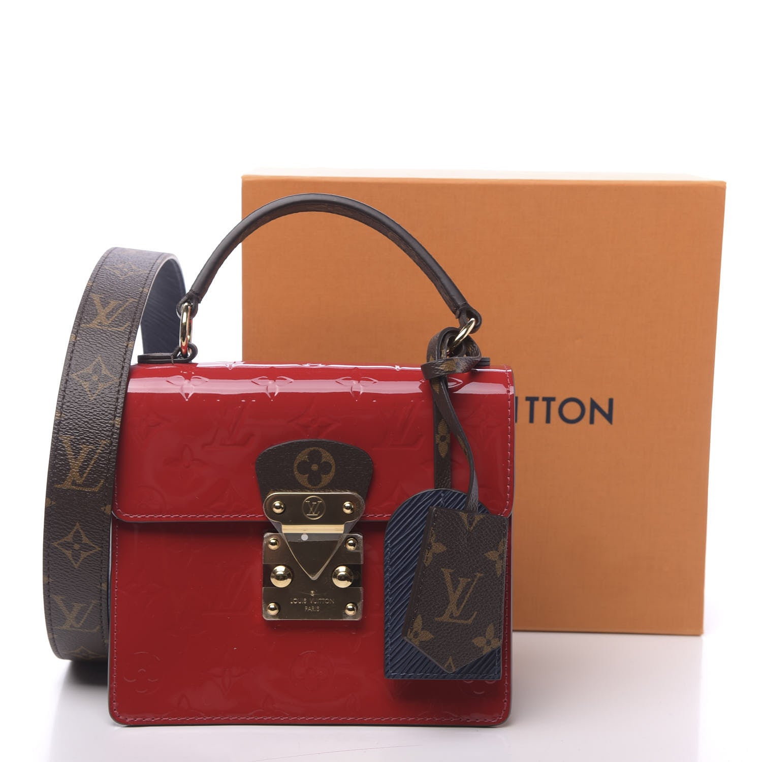 Louis Vuitton Vernis Epi Monogram Spring Street Scarlet 10 of 10
