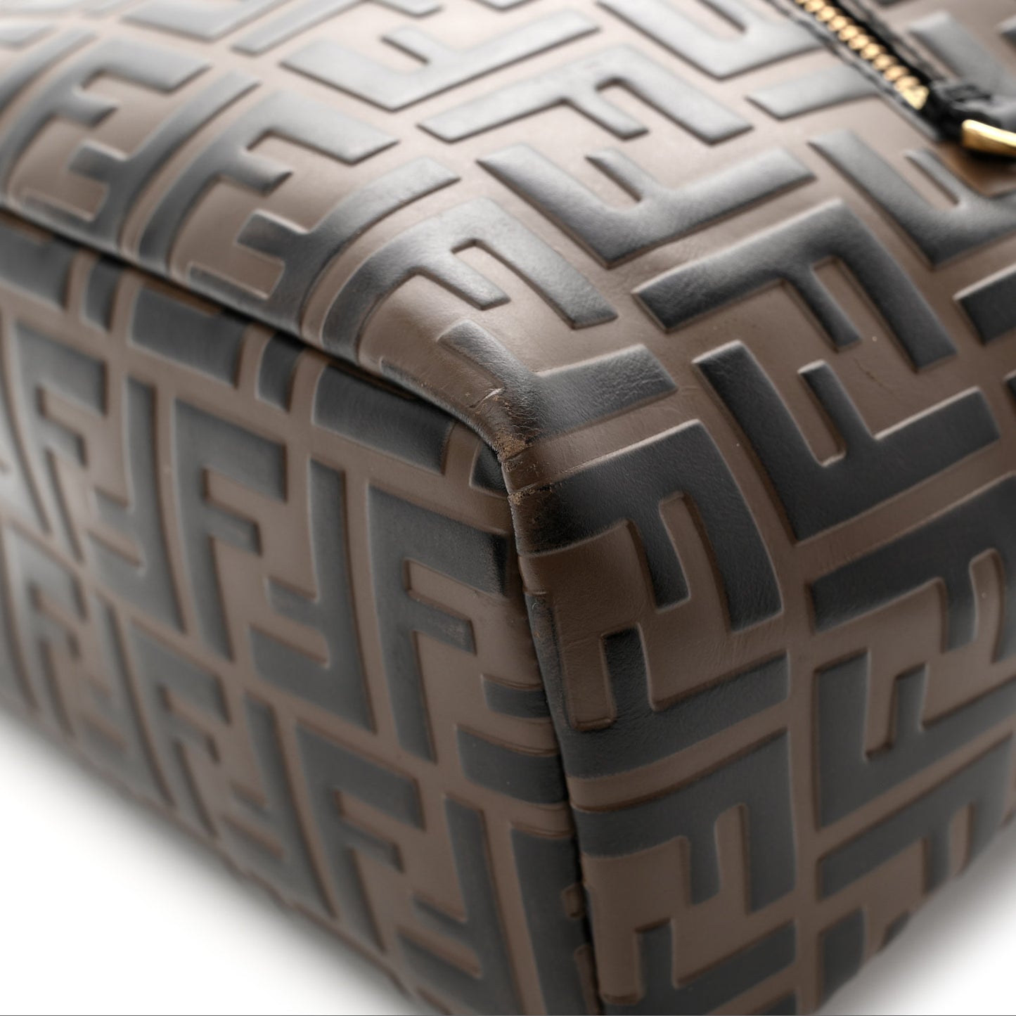 Vitello Bi-Color FF 1974 Embossed Mini Backpack Maya Black