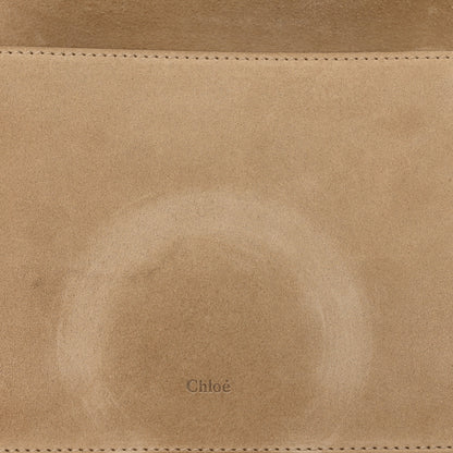 Chloe Calfskin Suede Gabrielle Clutch Cream Chestnut 11 of 17