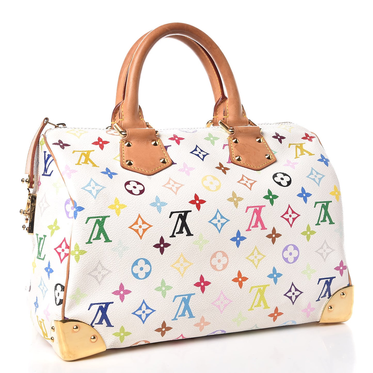 Monogram Multicolor Speedy 30 White