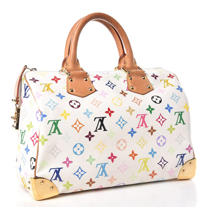 Louis Vuitton Monogram Multicolor Speedy 30 White 3 of 30