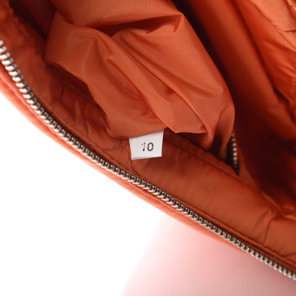 Prada Tessuto Nylon Bomber Clutch Papaya 10 of 10