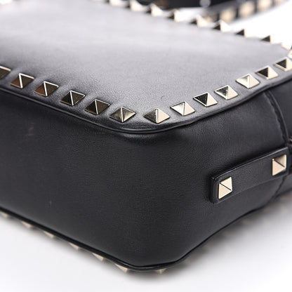 Valentino Garavani Calfskin Rockstud Camera Crossbody Bag Black 14 of 15