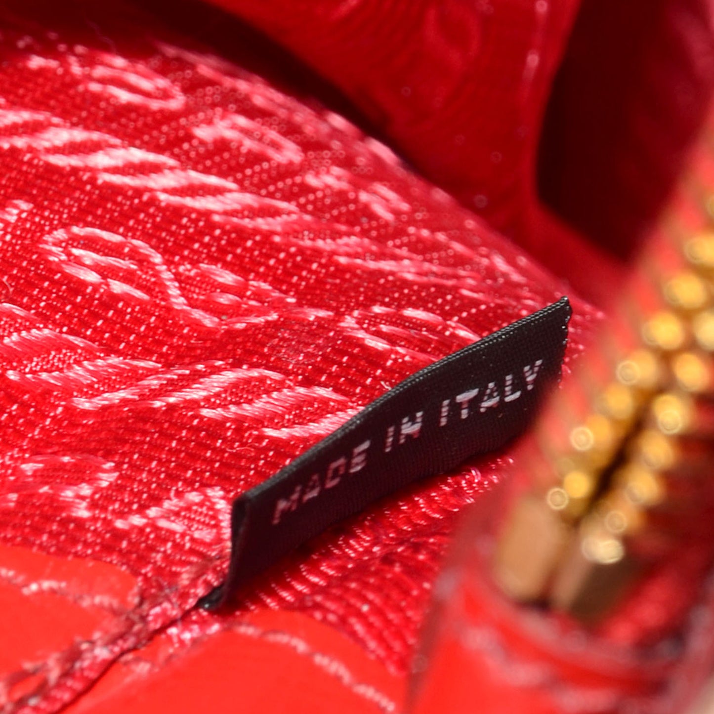 Saffiano Vernice Mini Promenade Tote Rosso