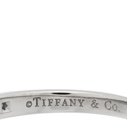 Tiffany Platinum Diamond 2.5mm Half Circle Wedding Band Ring 48 4.5 4 of 4